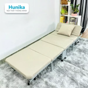 GIƯỜNG GẤP 70CM KEM