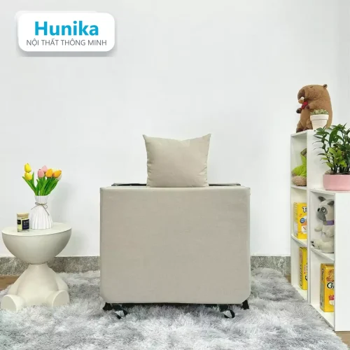 GIƯỜNG GẤP 70CM KEM