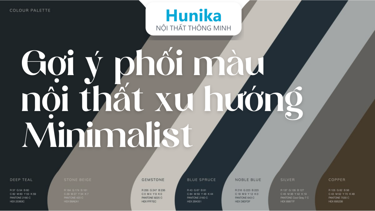 Gợi ý phối màu nội thất chuẩn xu hướng Minimalist 2026.