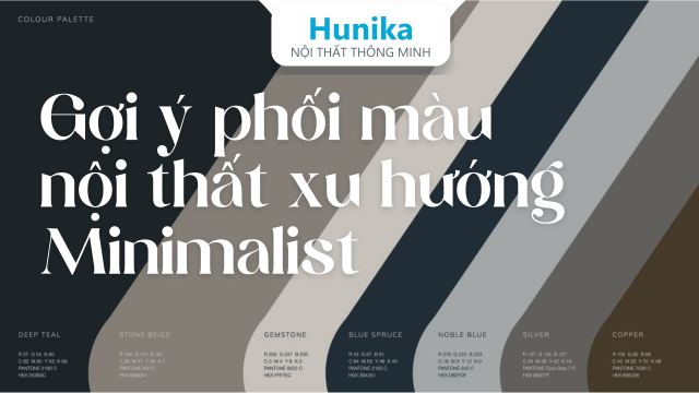 Phối màu nội thất tối giản: công thức 60-30-10 và cách chọn tông nền