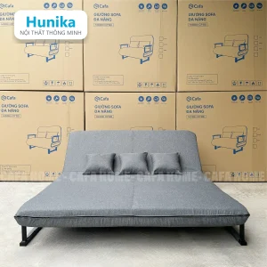SOFA BED 150CM MÀU XÁM