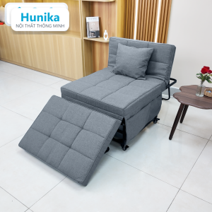 SOFA BED DẠNG HỘP 80CM MÀU XÁM