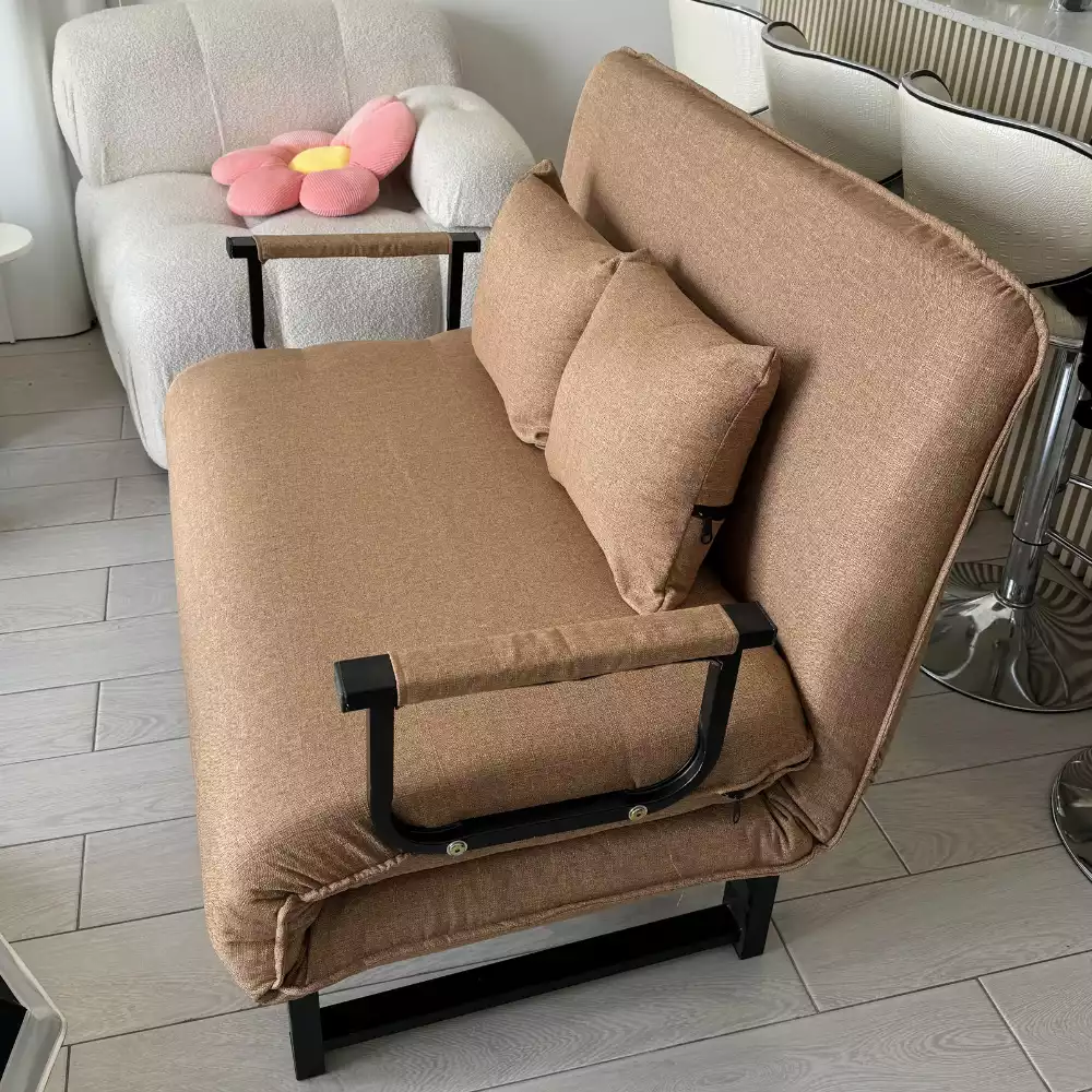 Vỏ bọc vải lanh tháo rời khỏi đệm sofa giường gấp